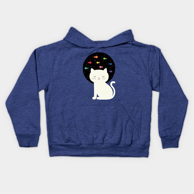 Cats Fantasy Kids Hoodie by AndyWestface